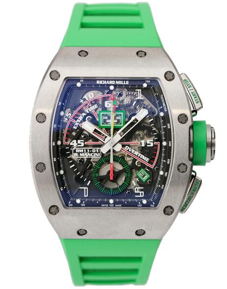 Review Richard Mille RM 011-01 Automatic Flyback Chronograph Roberto Mancini Replica watch
